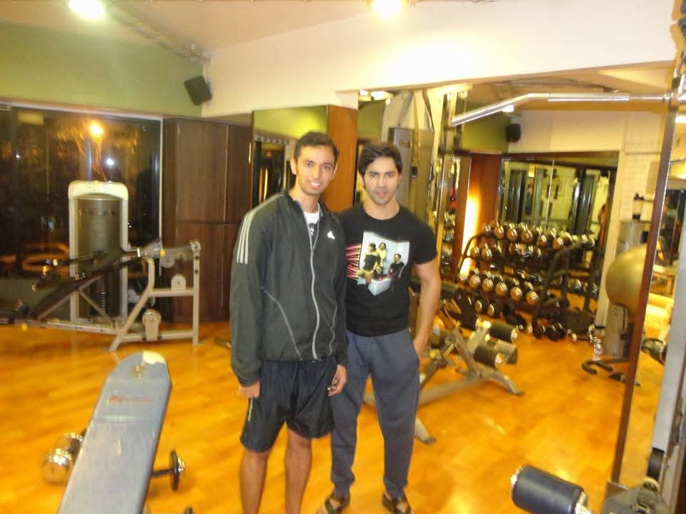 Yogi Dhinwa yoga journey moment with Varun Dhawan